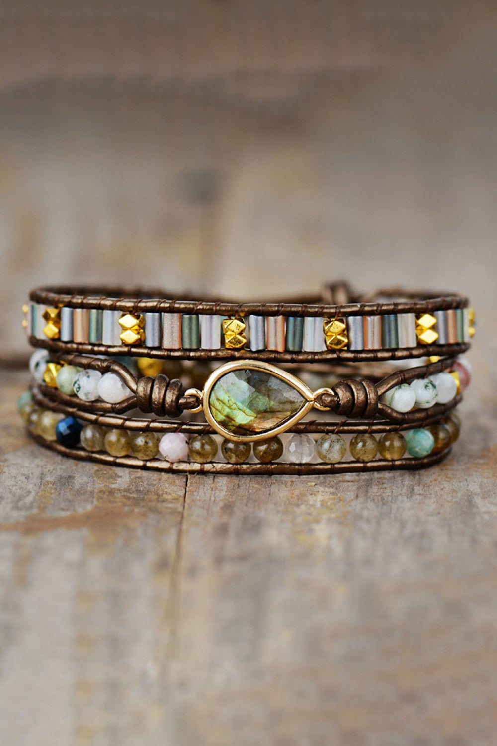 Handmade Triple Layer Beaded Bracelet-Bijou Crush