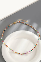 Multicolored Bead Necklace-Bijou Crush