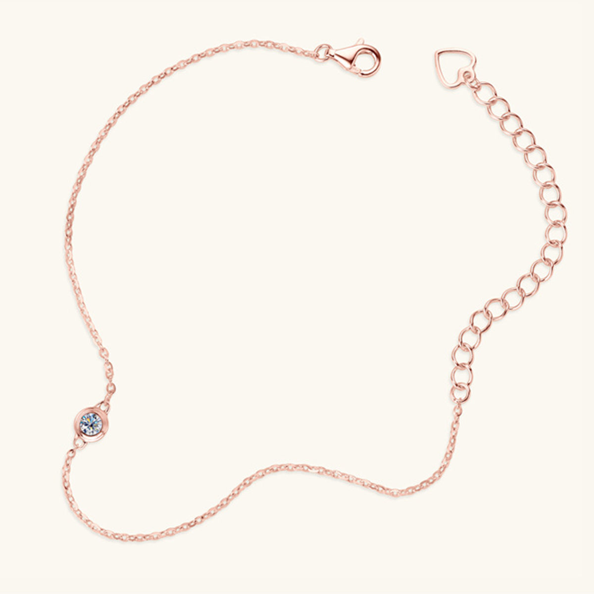 Inlaid Moissanite 925 Sterling Silver Bracelet-Bijou Crush