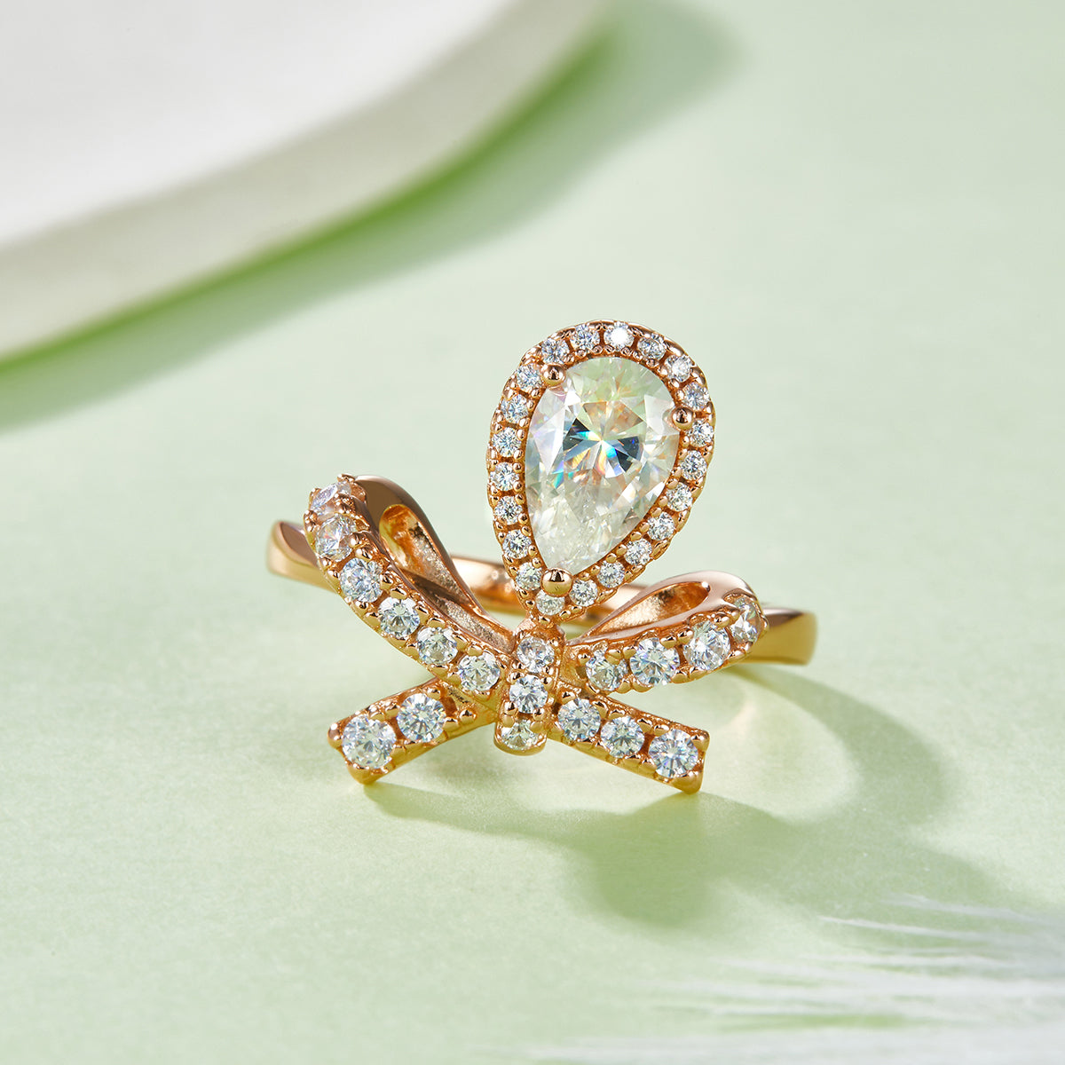 1 Carat Moissanite Zircon Sterling Silver Ring-Bijou Crush