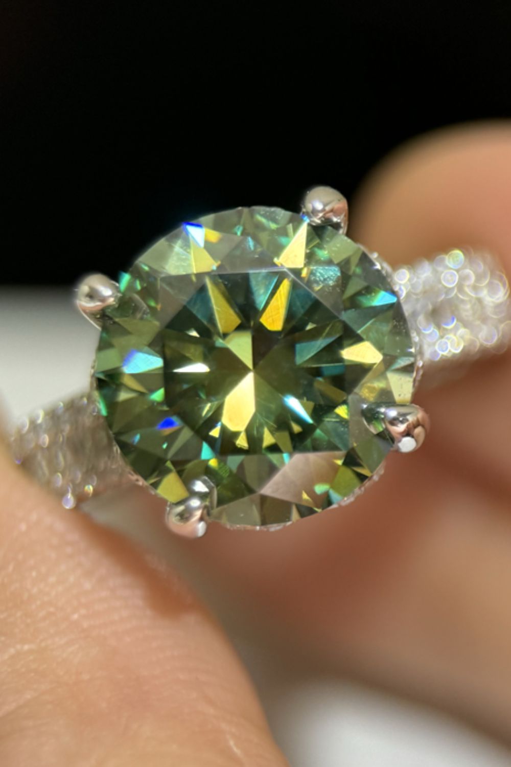 5 Carat Moissanite 925 Sterling Silver Ring-Bijou Crush