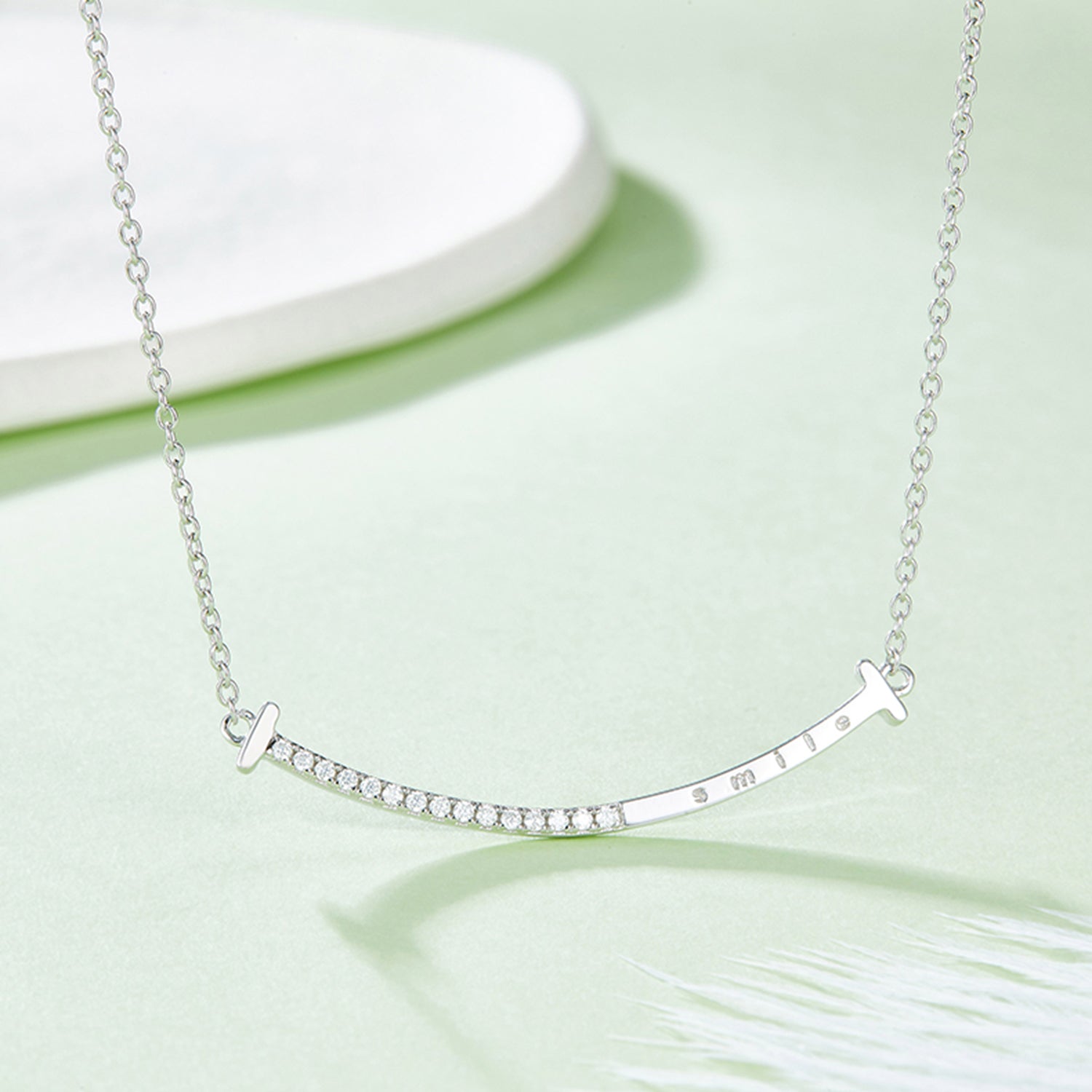 Moissanite 925 Sterling Silver Necklace-Bijou Crush