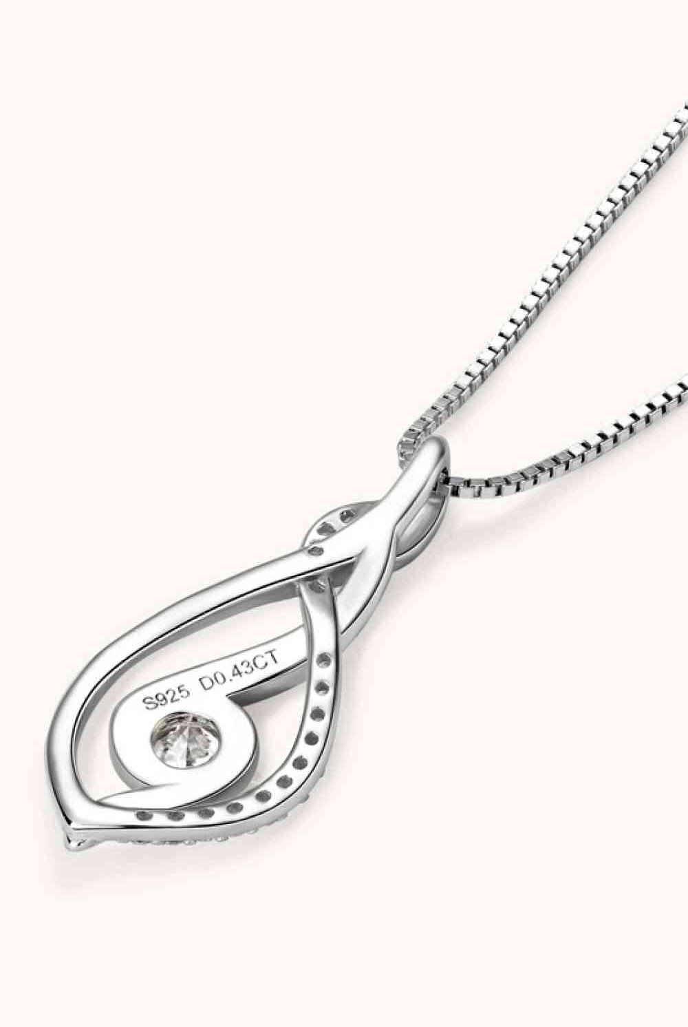 Moissanite 925 Sterling Silver Necklace-Bijou Crush