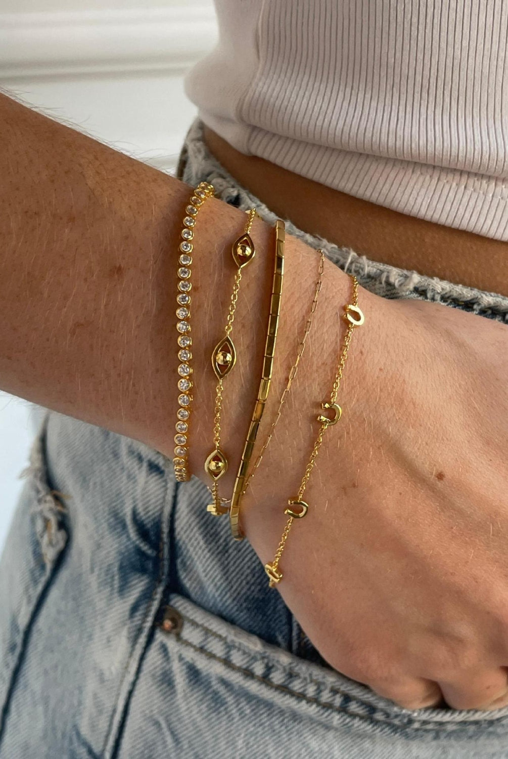 18K Gold-Plated Titanium Steel Bracelet-Bijou Crush