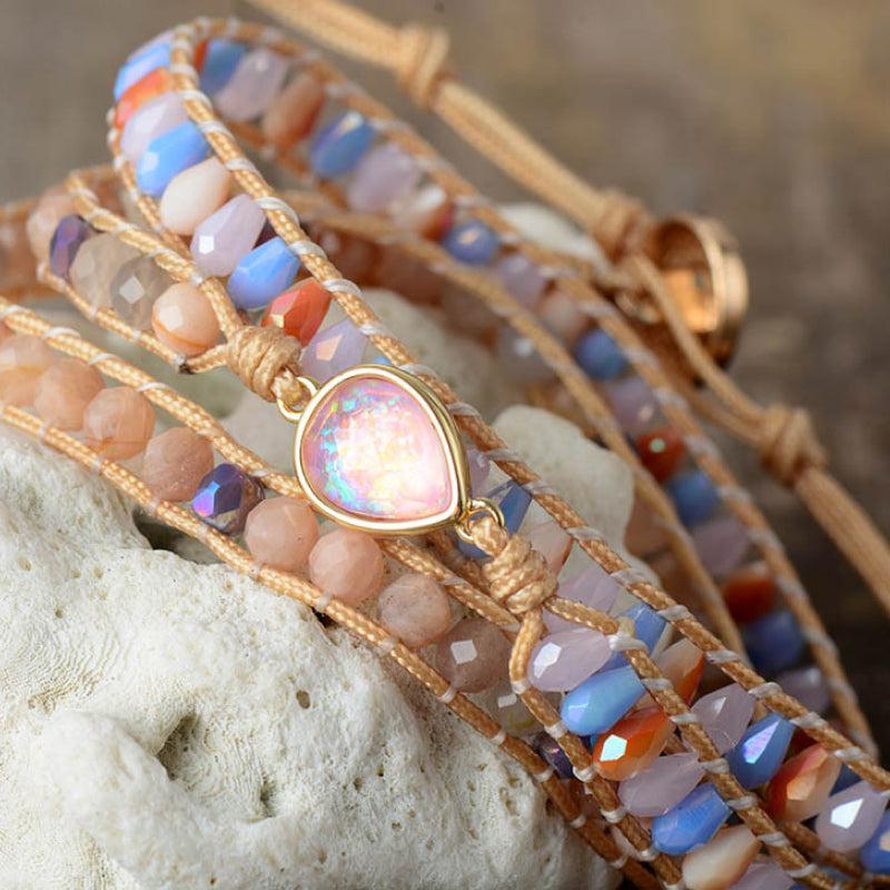 Opal Beaded Bracelet-Bijou Crush