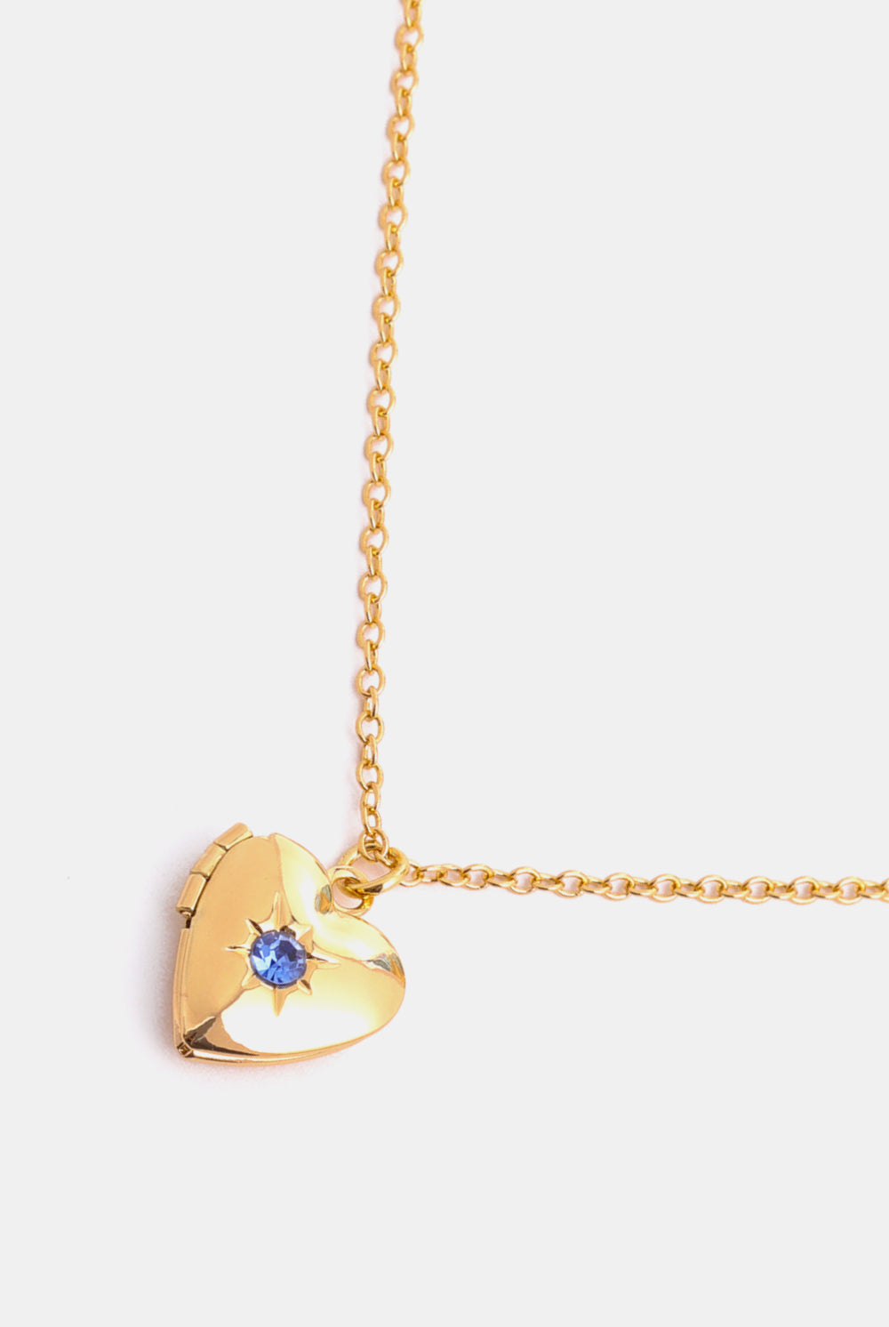 Zircon Heart Shape 14K Gold-Plated Pendant Necklace-Bijou Crush