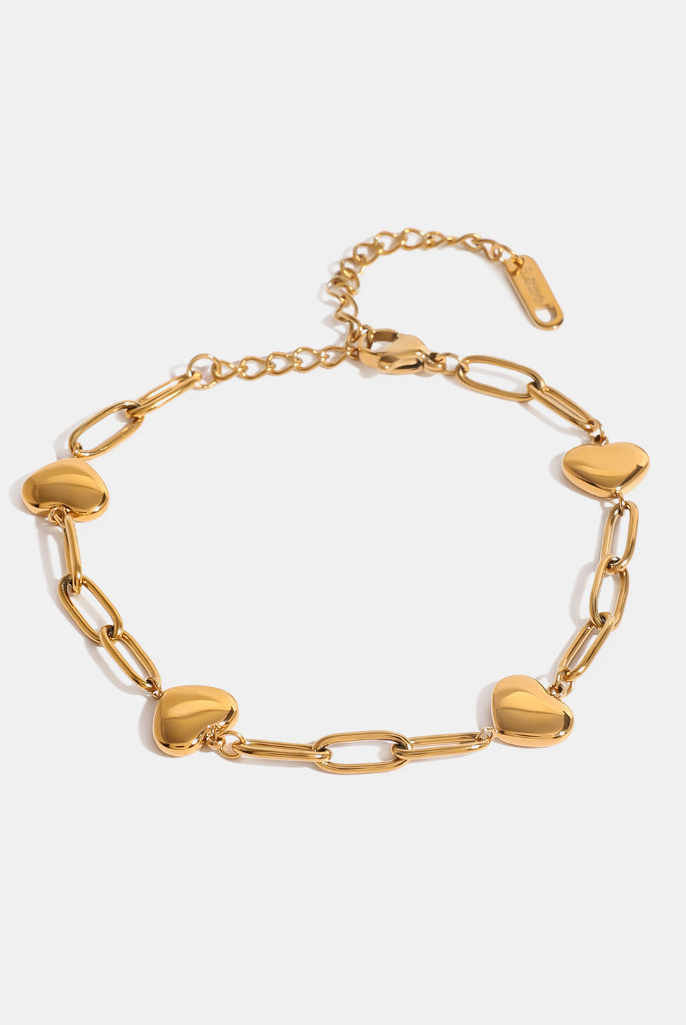 18K Gold-Plated Stainless Steel Heart Bracelet-Bijou Crush