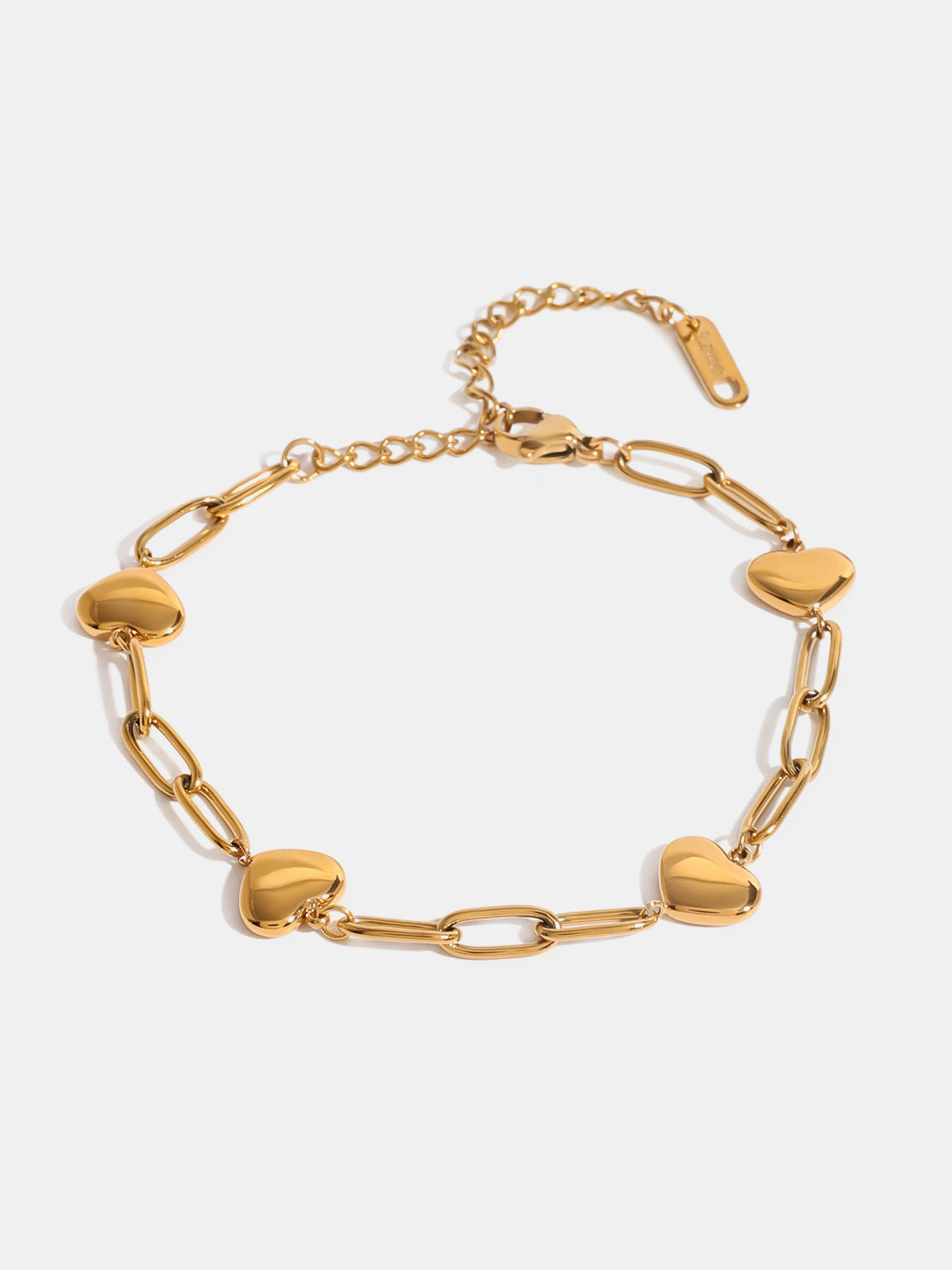 18K Gold-Plated Stainless Steel Heart Bracelet-Bijou Crush