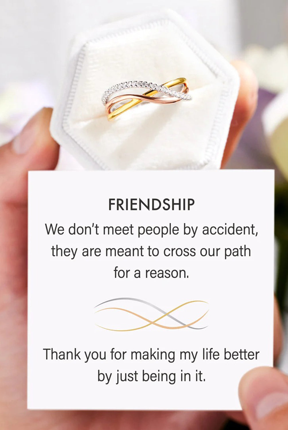 Crisscross Gold-Plated 925 Sterling Silver Ring-Bijou Crush