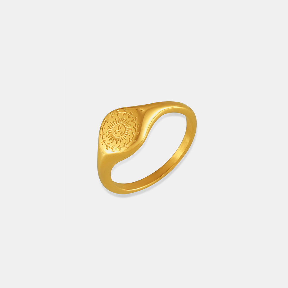 18K Gold-Plated Sun Ring-Bijou Crush