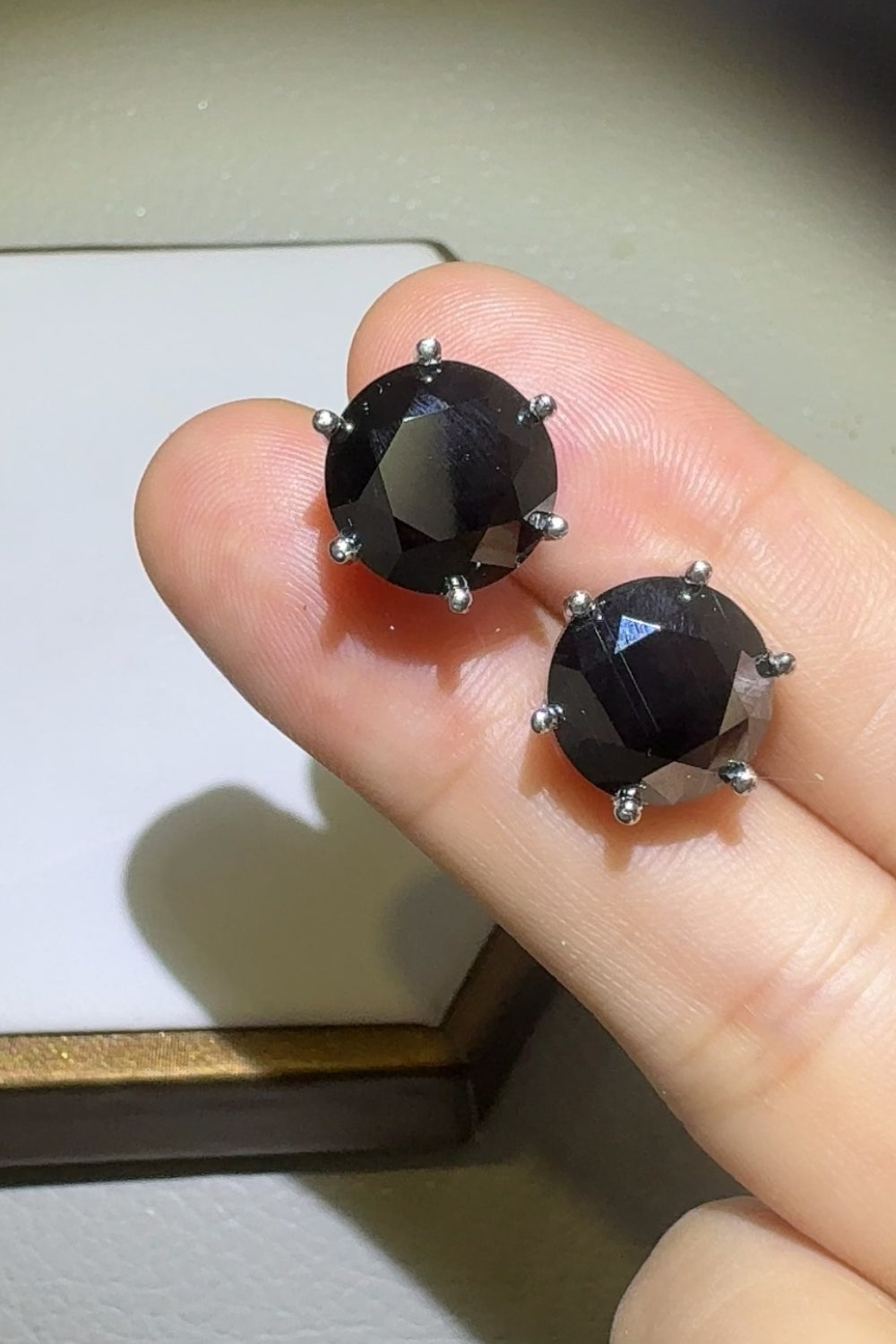 Brilliant 4-Carat Moissanite Stud Earrings in Sterling Silver-Bijou Crush