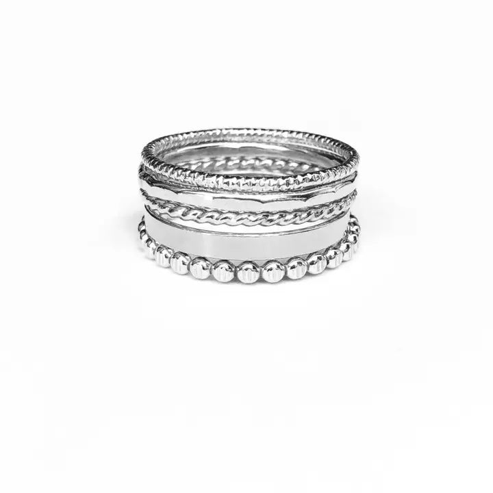 Penelope Stack Rings-Bijou Crush
