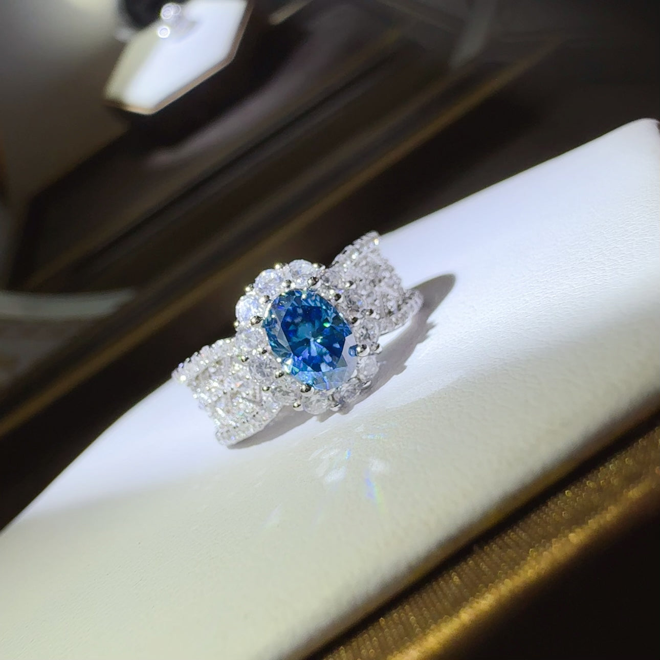 1 Carat Moissanite Zircon Sterling Silver Ring-Bijou Crush