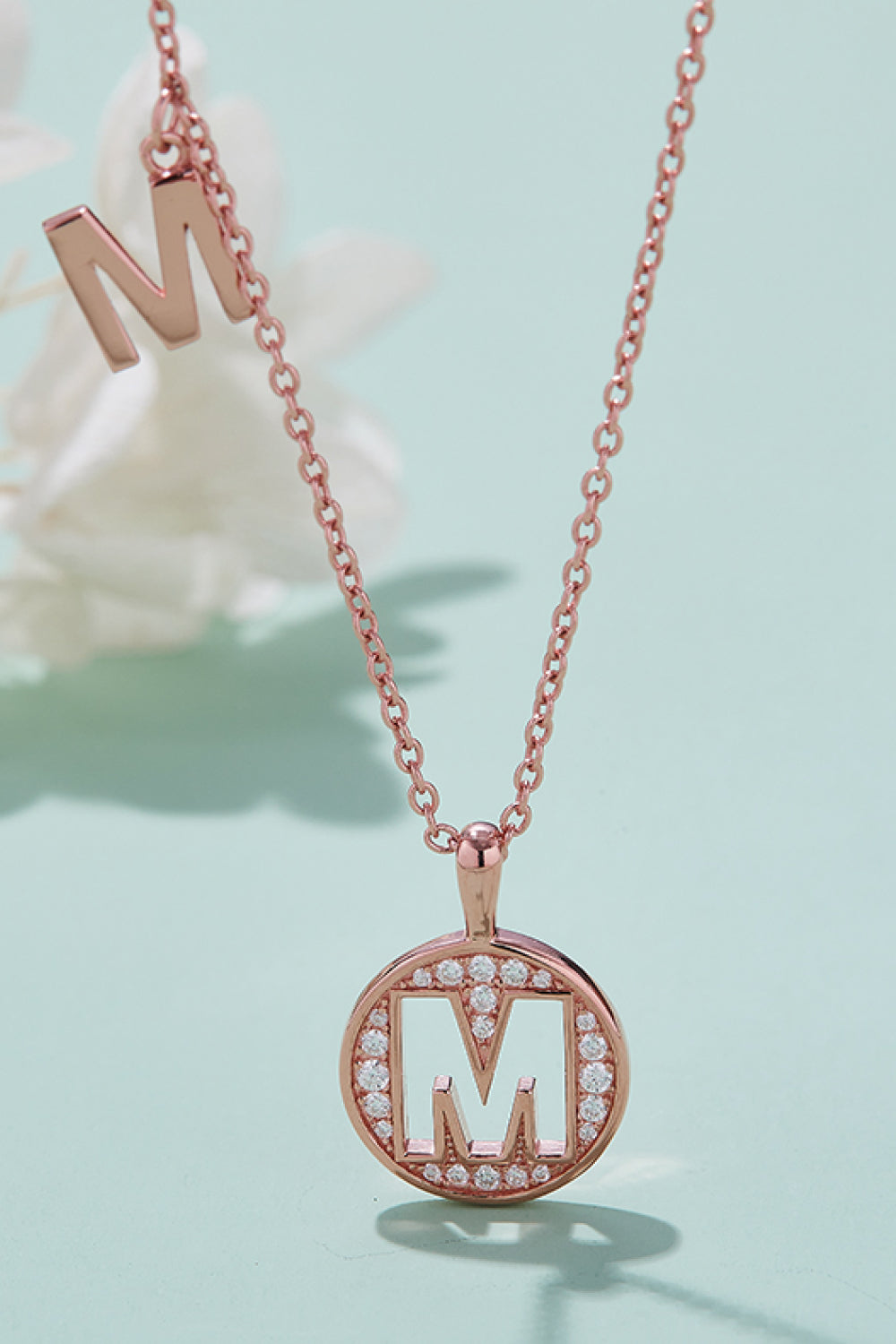 Adored Moissanite K to T Pendant Necklace-Bijou Crush