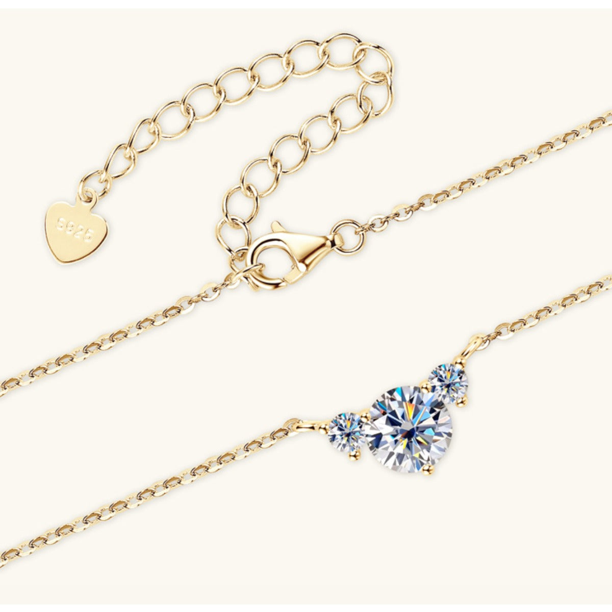 1.2 Carat Moissanite Sterling Silver Necklace-Bijou Crush