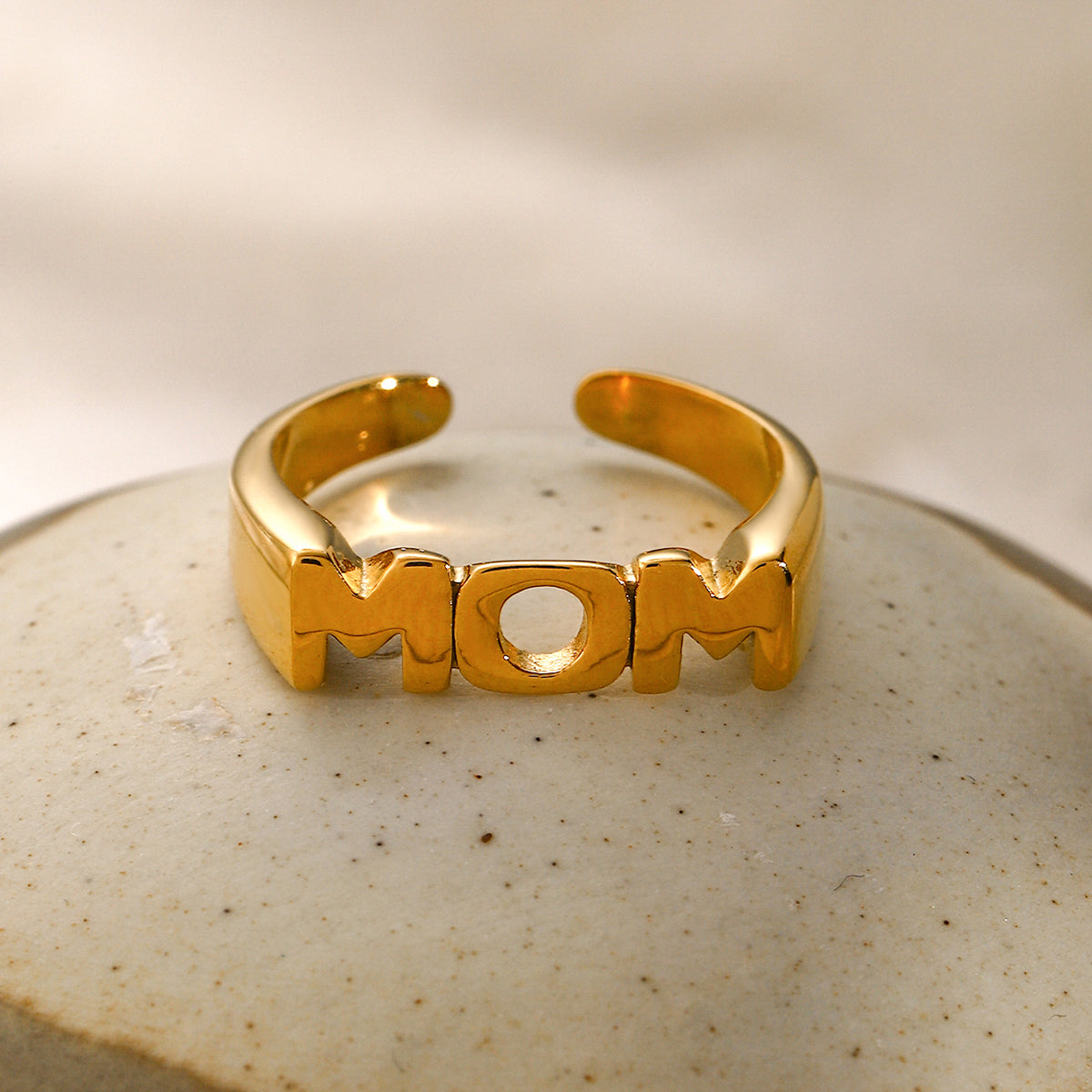 MOM Stainless Steel Open Ring-Bijou Crush