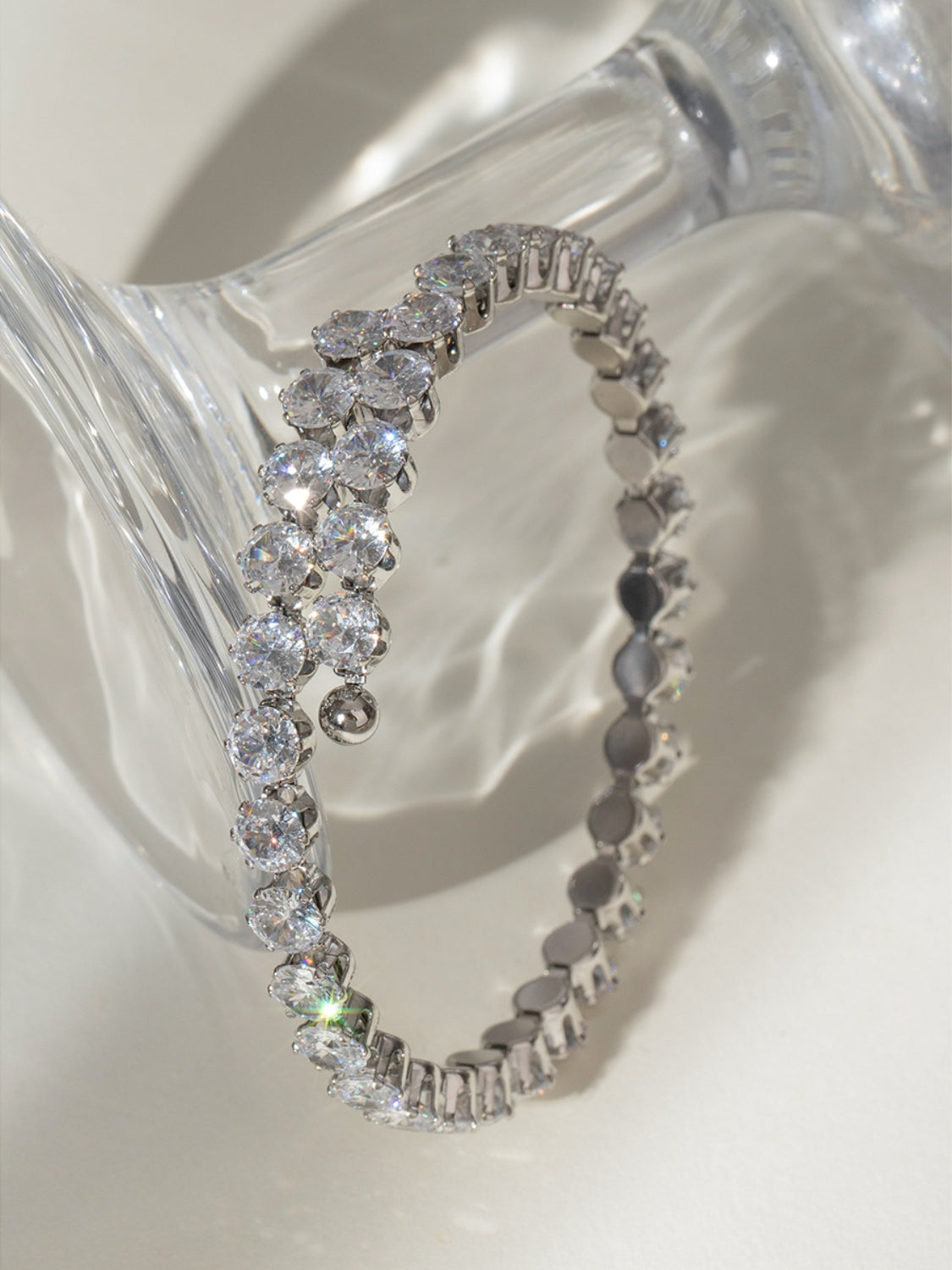 Stainless Steel Inland Zircon Bracelet-Bijou Crush