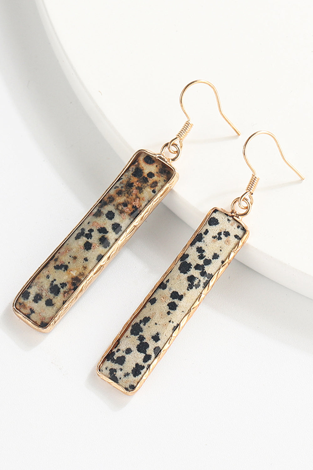 Natural Stone Drop Earrings-Bijou Crush