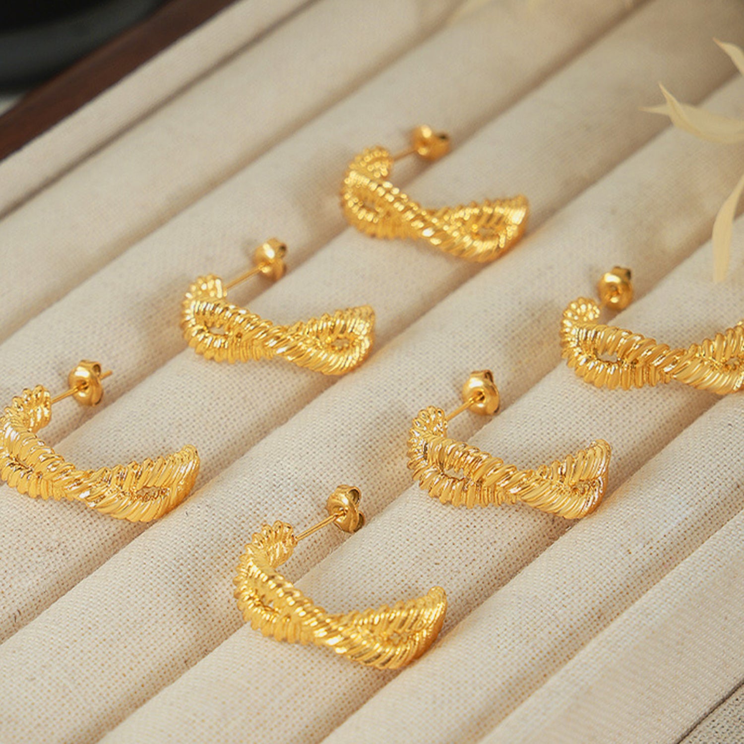 Titanium Steel Geometric Stud Earrings-Bijou Crush