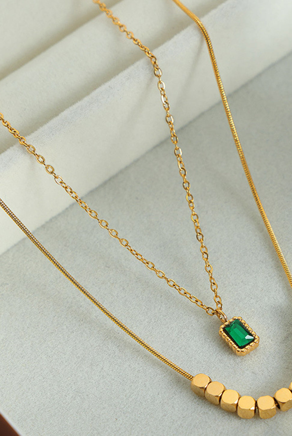 18K Gold-Plated Double-Layered Necklace-Bijou Crush