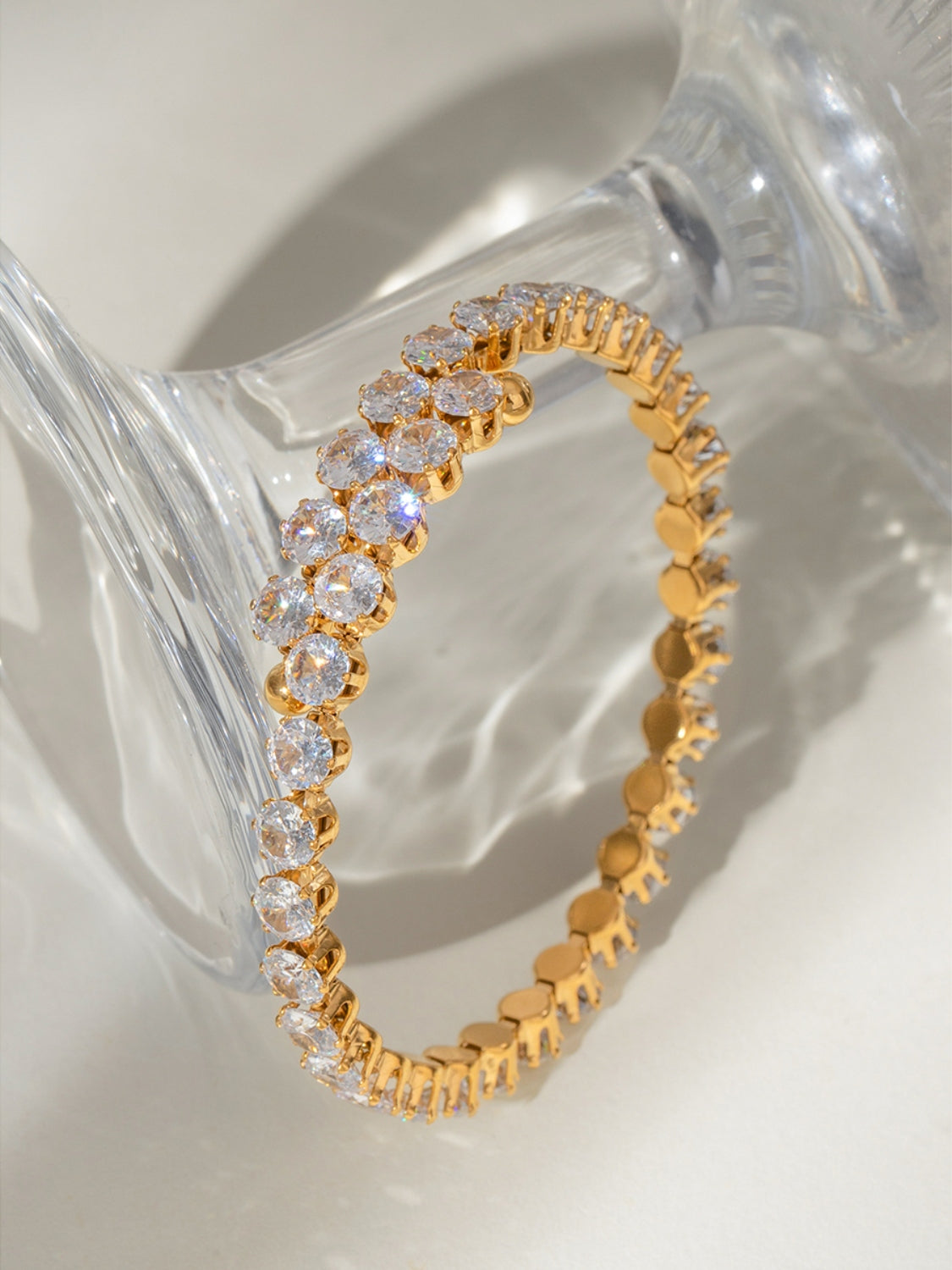 Stainless Steel Inland Zircon Bracelet-Bijou Crush