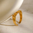 MOM Stainless Steel Open Ring-Bijou Crush