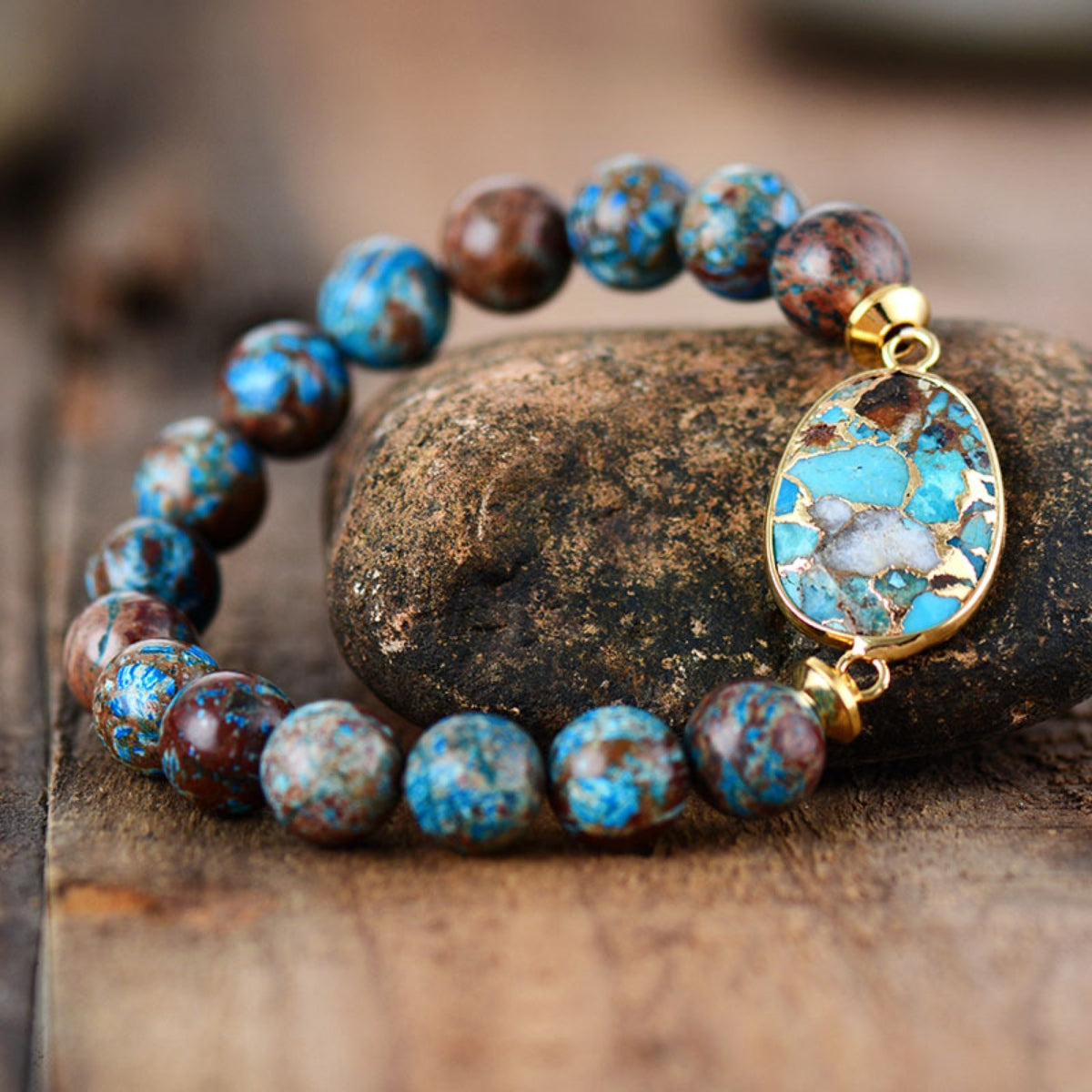 Natural Stone Beaded Bracelet-Bijou Crush
