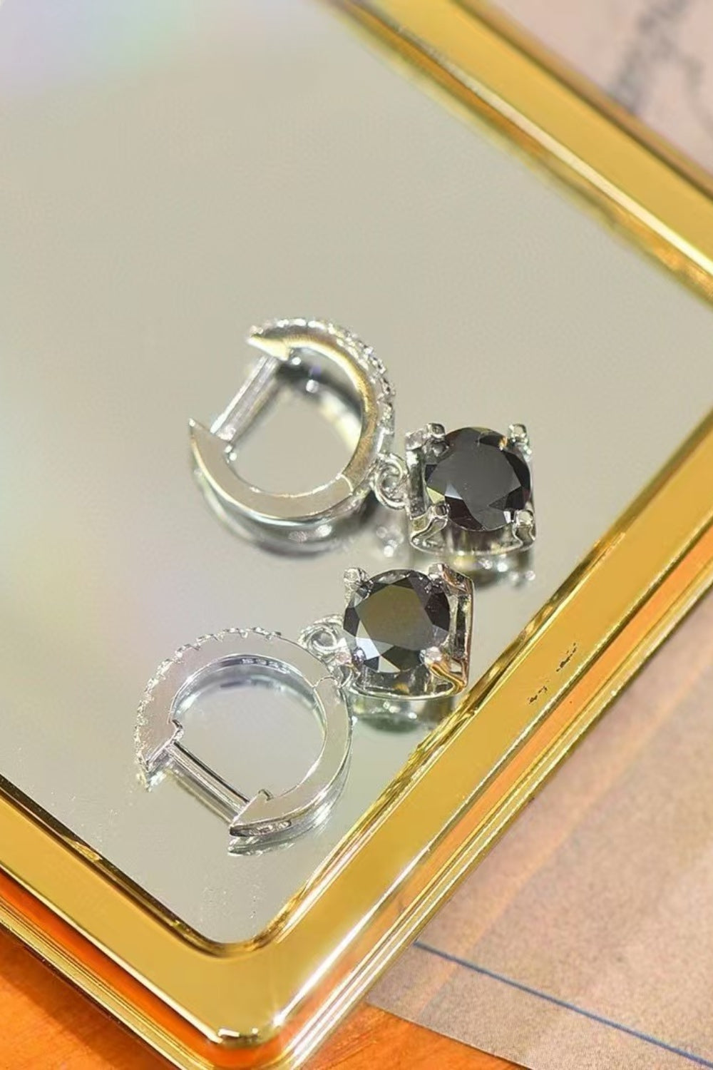 2-Carat Gleaming Moissanite Drop Earrings-Bijou Crush