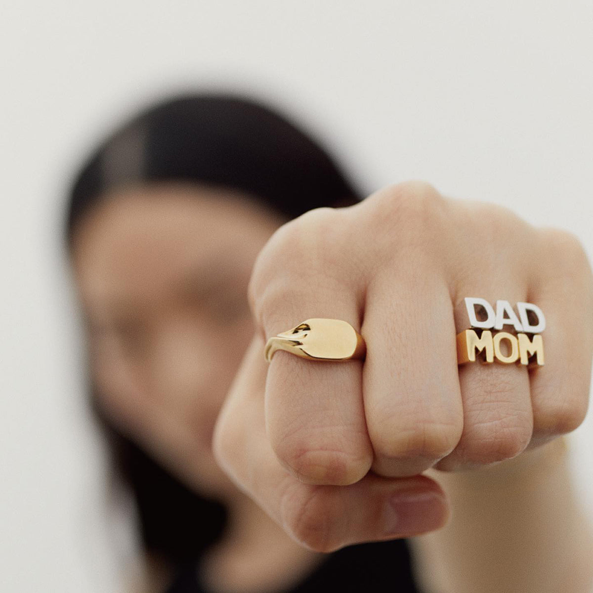 MOM Stainless Steel Open Ring-Bijou Crush