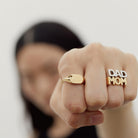 MOM Stainless Steel Open Ring-Bijou Crush