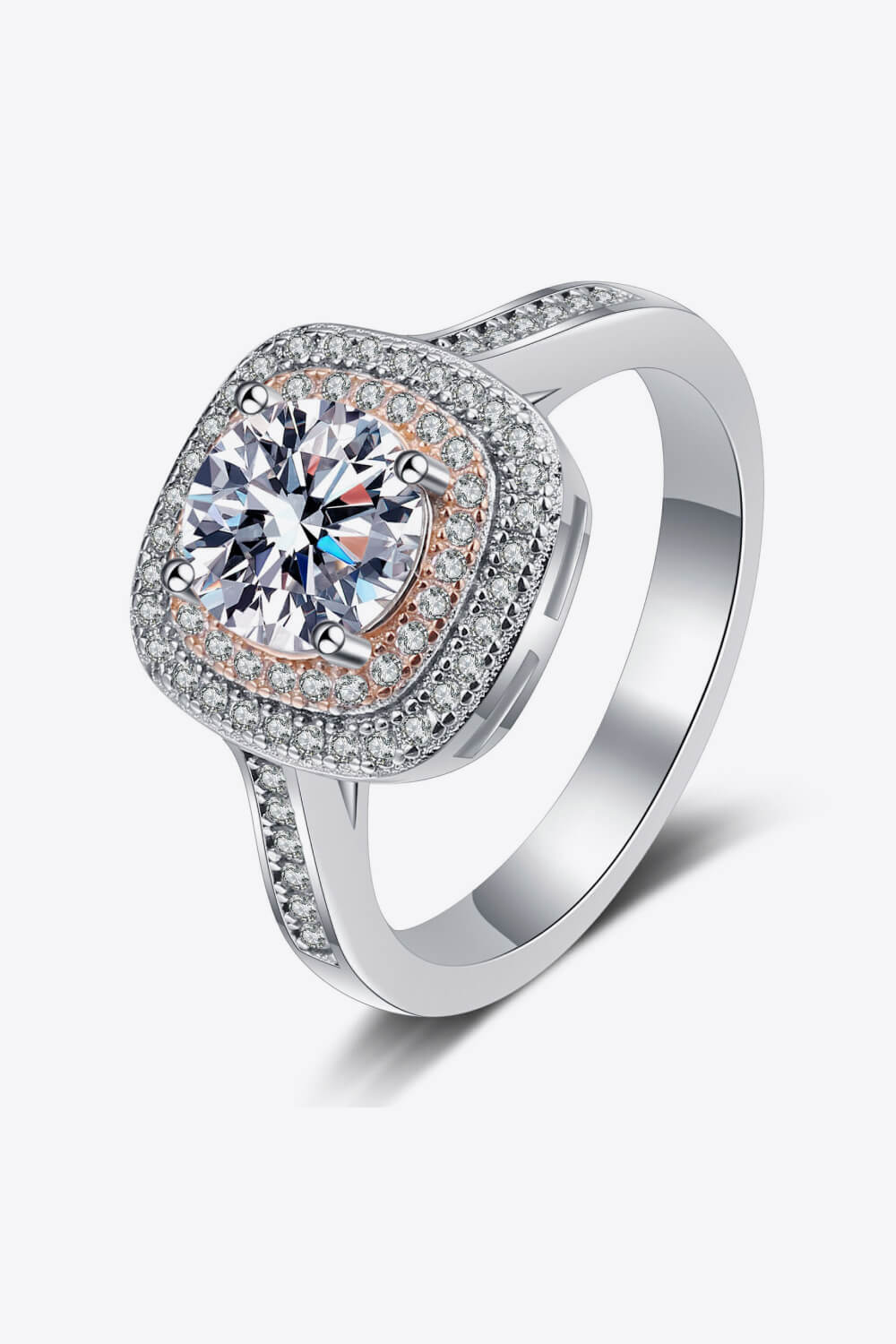 925 Sterling Silver Moissanite Ring-Bijou Crush