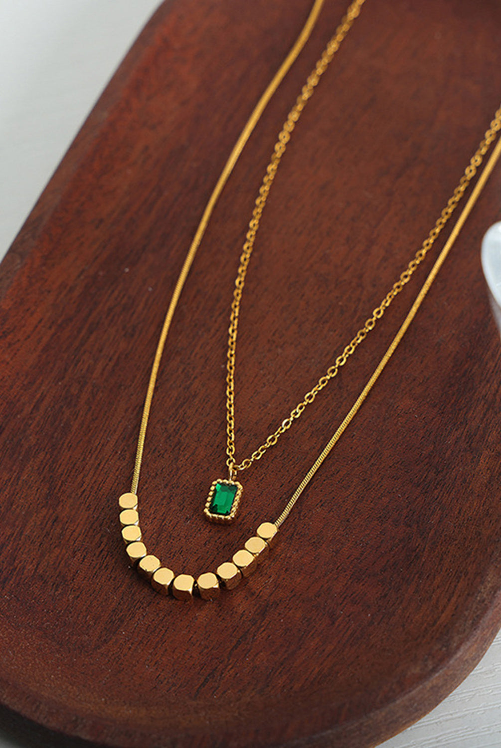 18K Gold-Plated Double-Layered Necklace-Bijou Crush