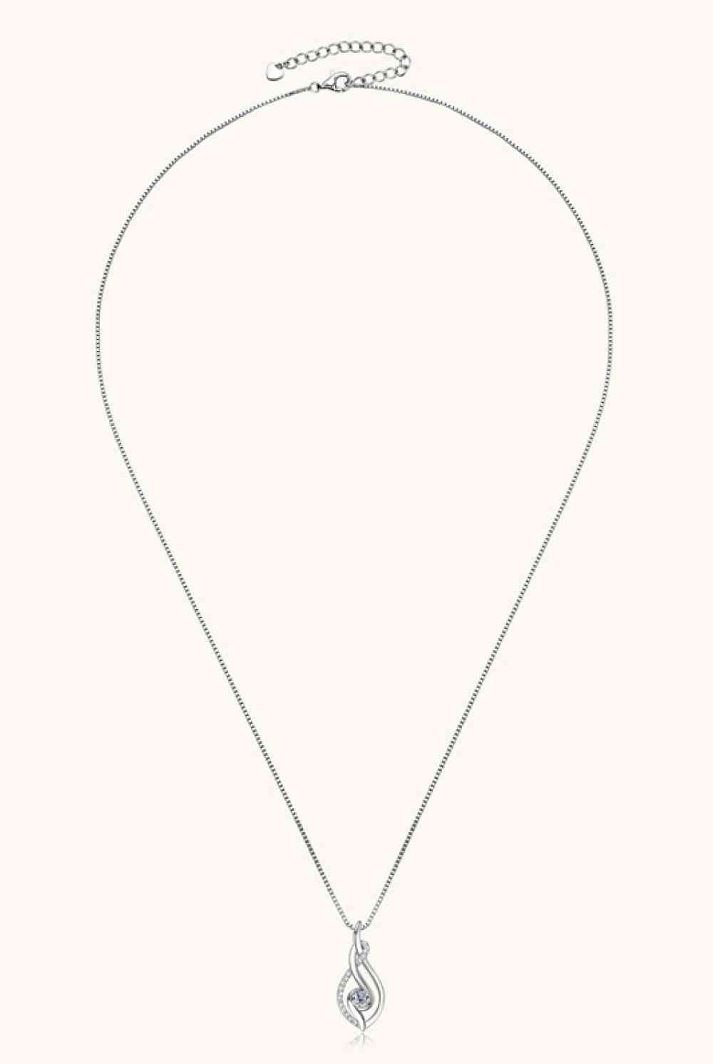 Moissanite 925 Sterling Silver Necklace-Bijou Crush