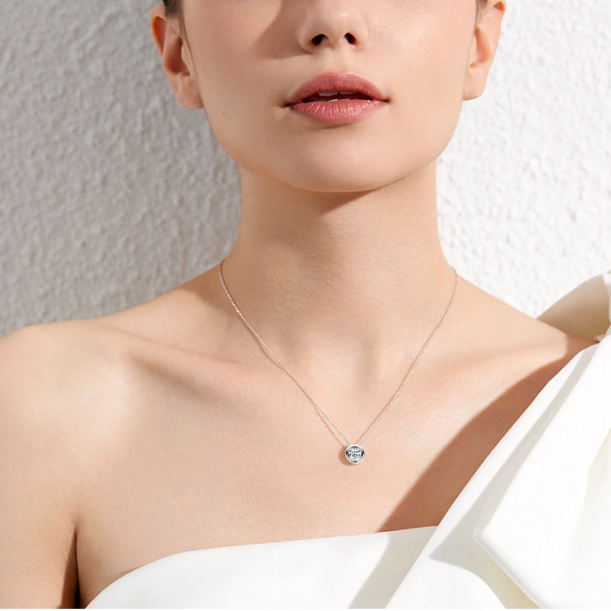 1 Carat Moissanite 925 Sterling Silver Necklace-Bijou Crush