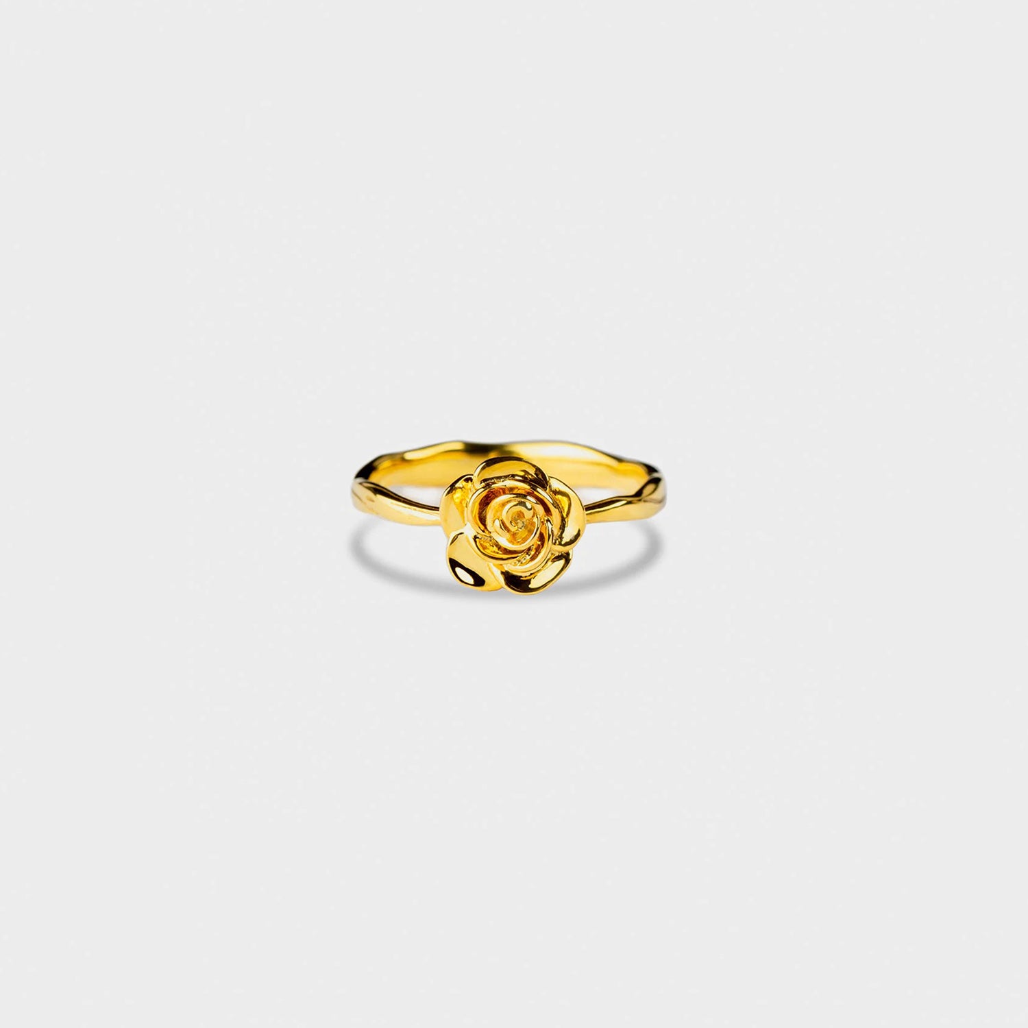 Rose Shape 18K Gold-Plated Ring-Bijou Crush
