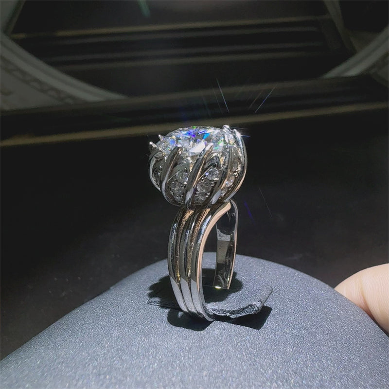 3 Carat 925 Sterling Silver Moissanite Ring-Bijou Crush