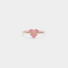 MOM Heart Shape 925 Sterling Silver Engraved Ring-Bijou Crush