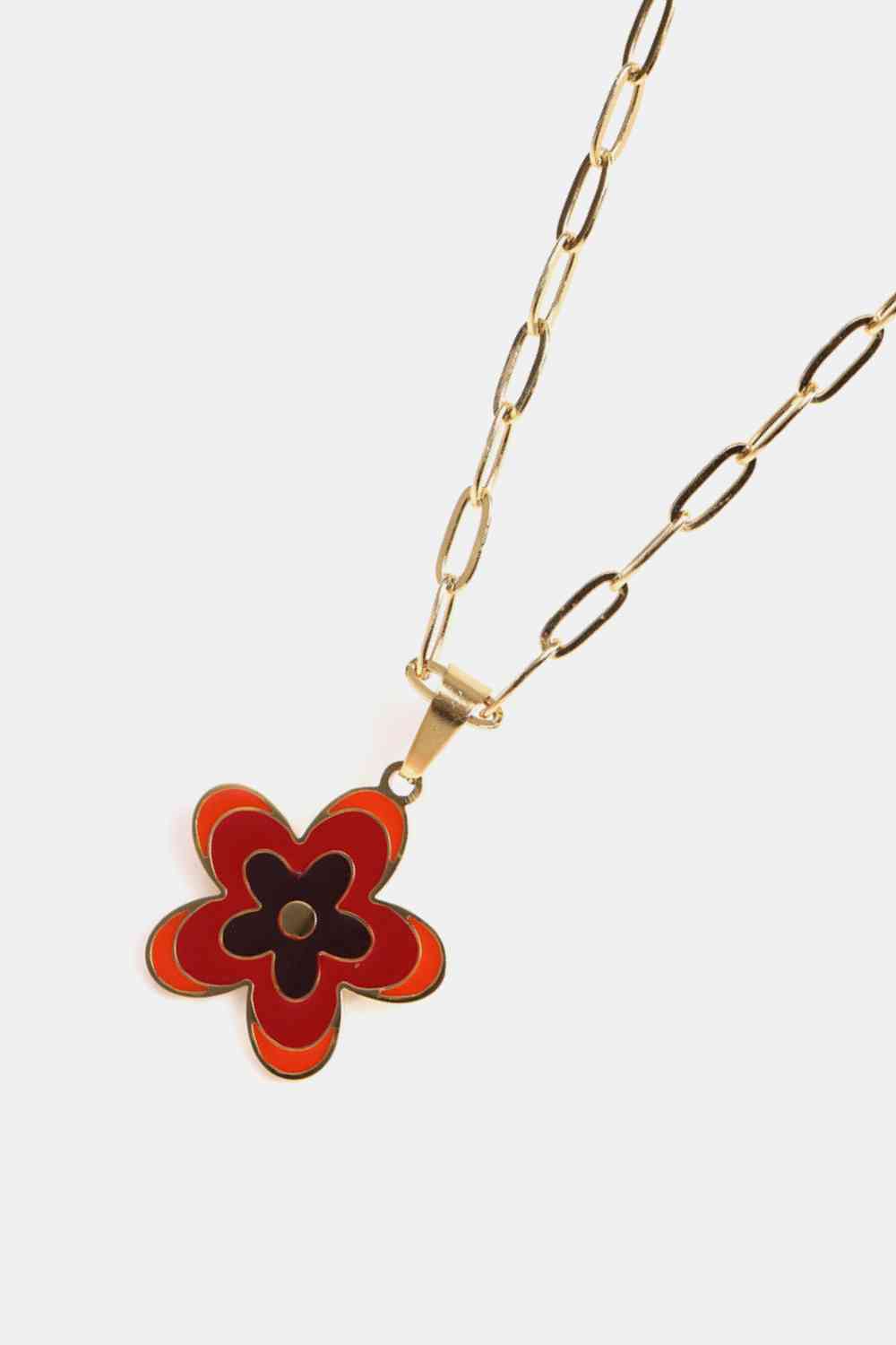 Flower Pendant Stainless Steel Necklace-Bijou Crush