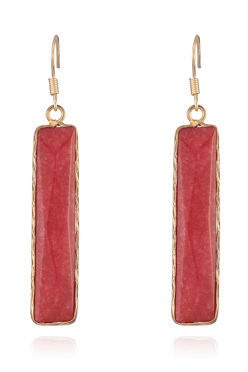 Natural Stone Drop Earrings-Bijou Crush