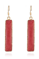 Natural Stone Drop Earrings-Bijou Crush