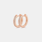 Moissanite 925 Sterling Silver Huggie Earrings-Bijou Crush