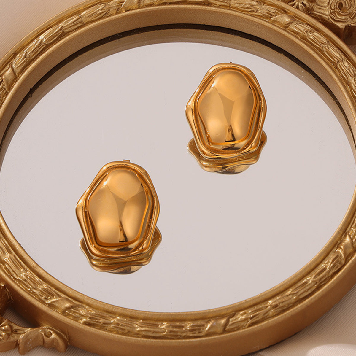 Titanium Steel Geometric Shape Earrings-Bijou Crush