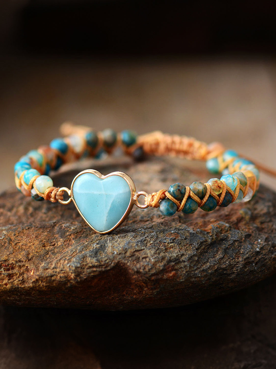 Heart Shape Beaded Bracelet-Bijou Crush