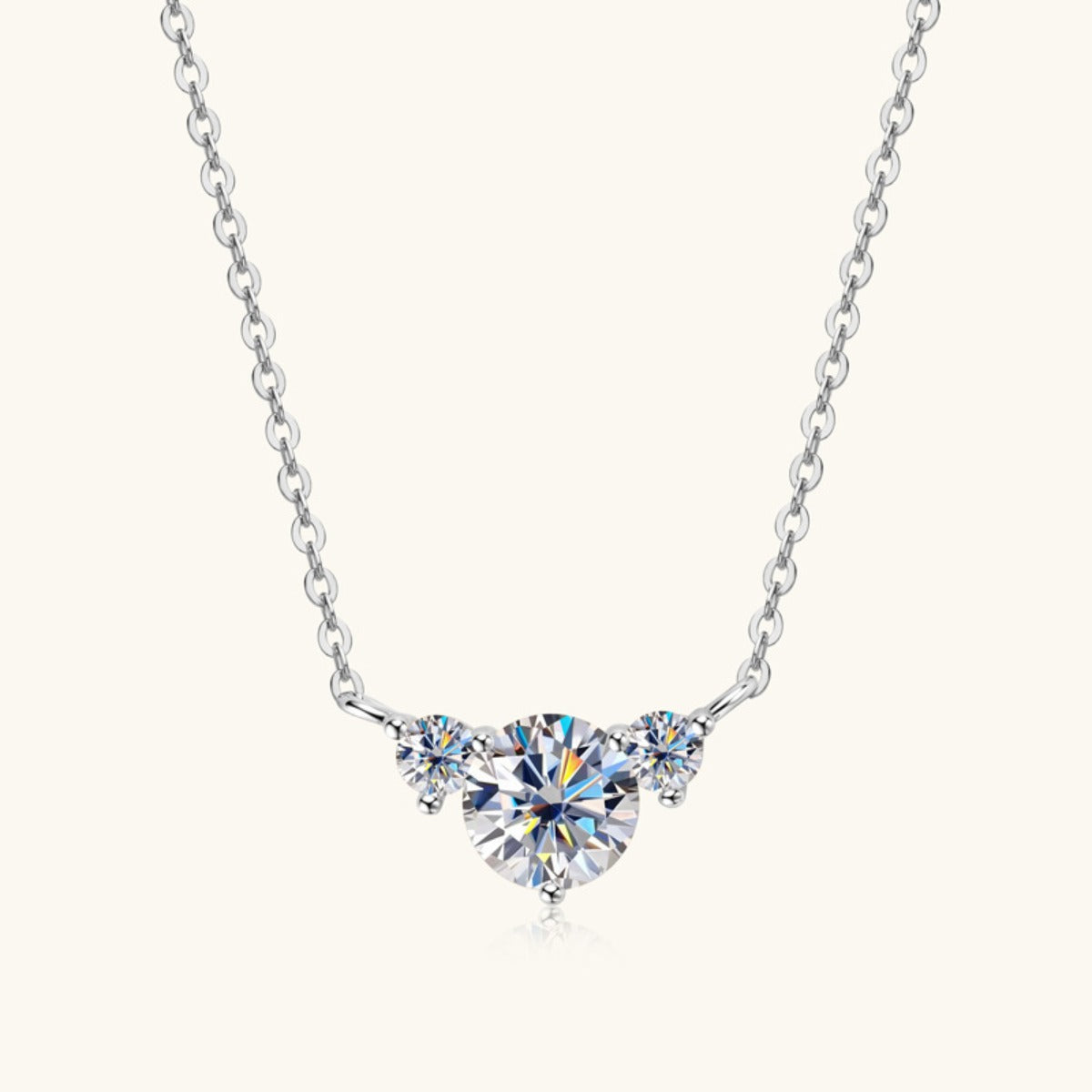 1.2 Carat Moissanite Sterling Silver Necklace-Bijou Crush