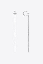 Moissanite 925 Sterling Silver Threader Earrings-Bijou Crush