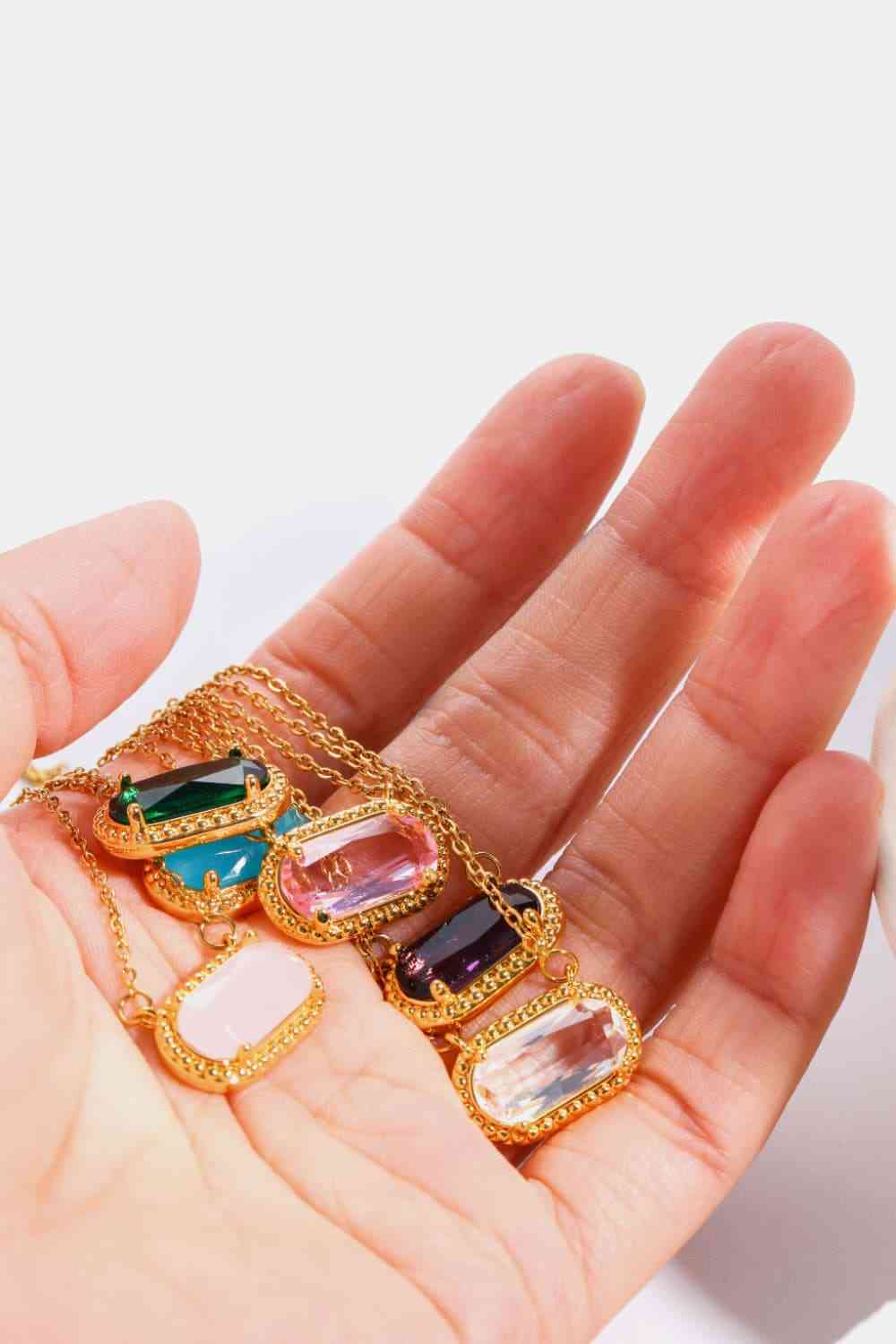 Copper 14K Gold-Plated Pendant Necklace-Bijou Crush