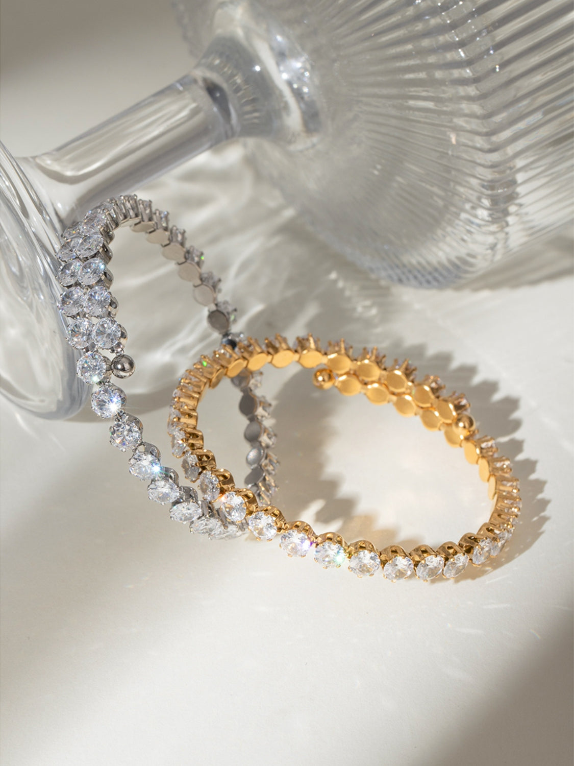 Stainless Steel Inland Zircon Bracelet-Bijou Crush