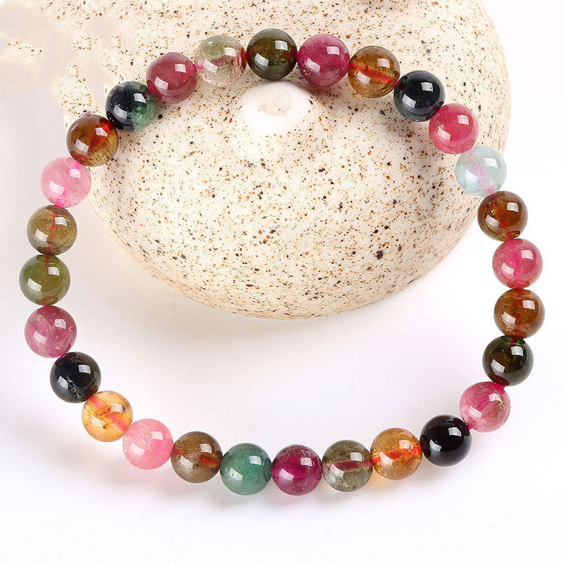 Rainbow Candy Color Brazilian Tourmaline Bracelet-Bijou Crush