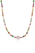 Multicolored Bead Necklace-Bijou Crush