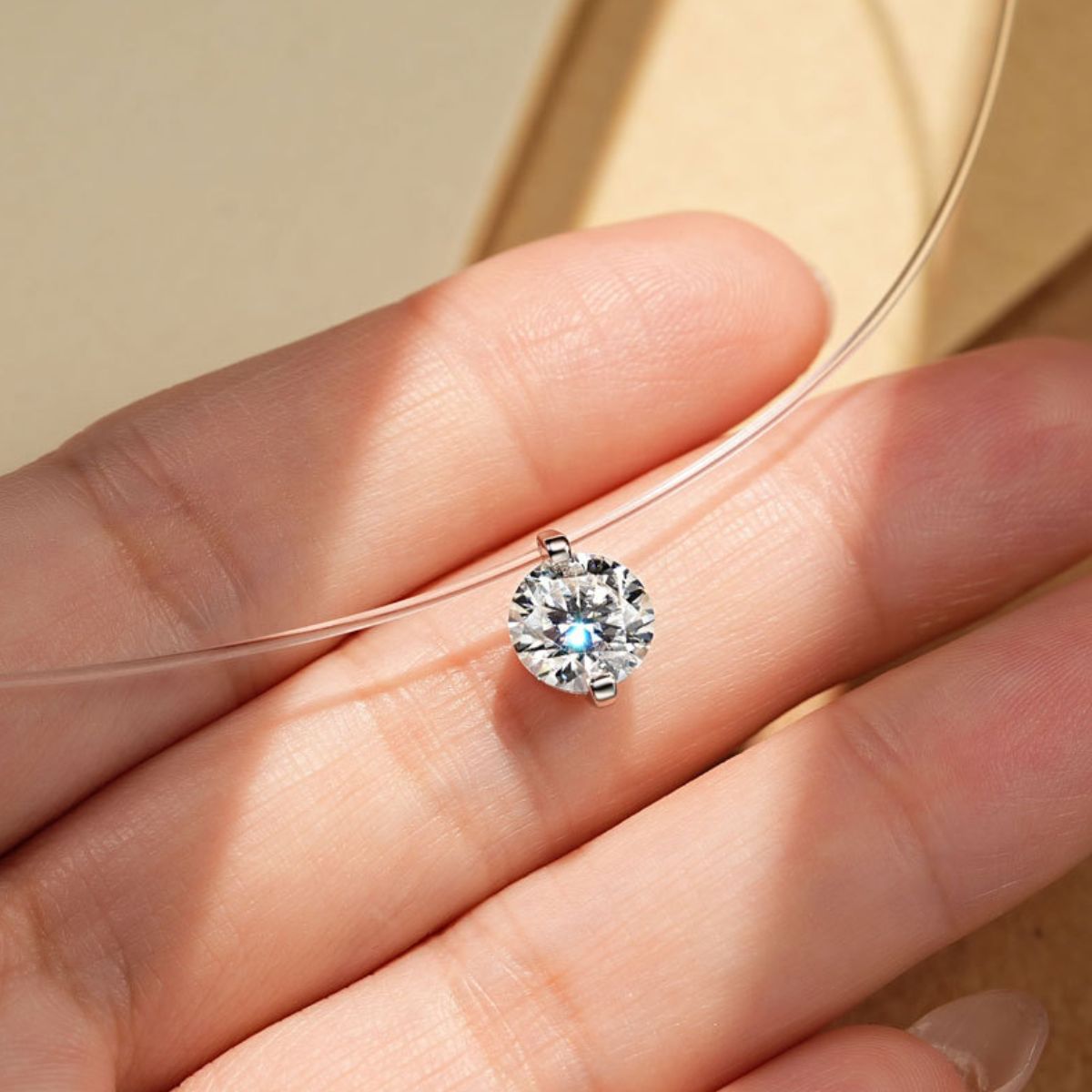 1 Carat Moissanite 925 Sterling Silver Necklace-Bijou Crush